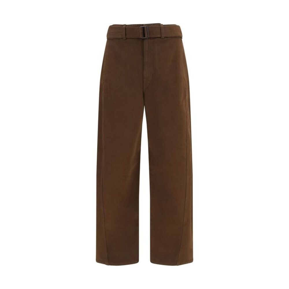 Lemaire Brown Cotton Casual Men's Pants